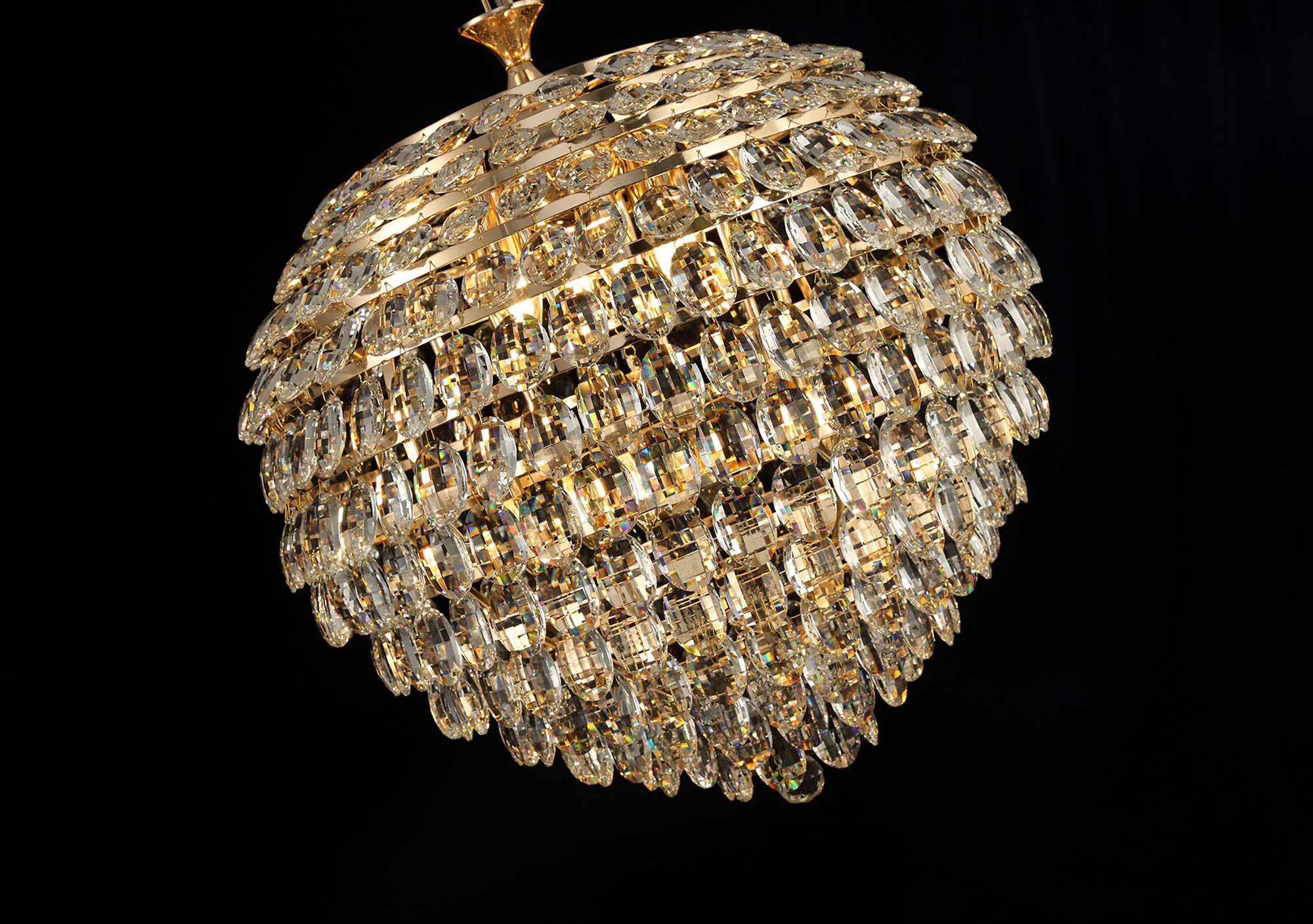 Coniston Pendant 12 Light (29.2kg) French Gold IL32810  Diyas Coniston French Gold